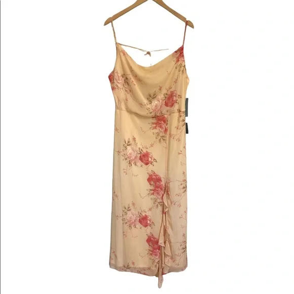Lulu’s Floral Midi Dress NWT XL - Picture 2 of 11